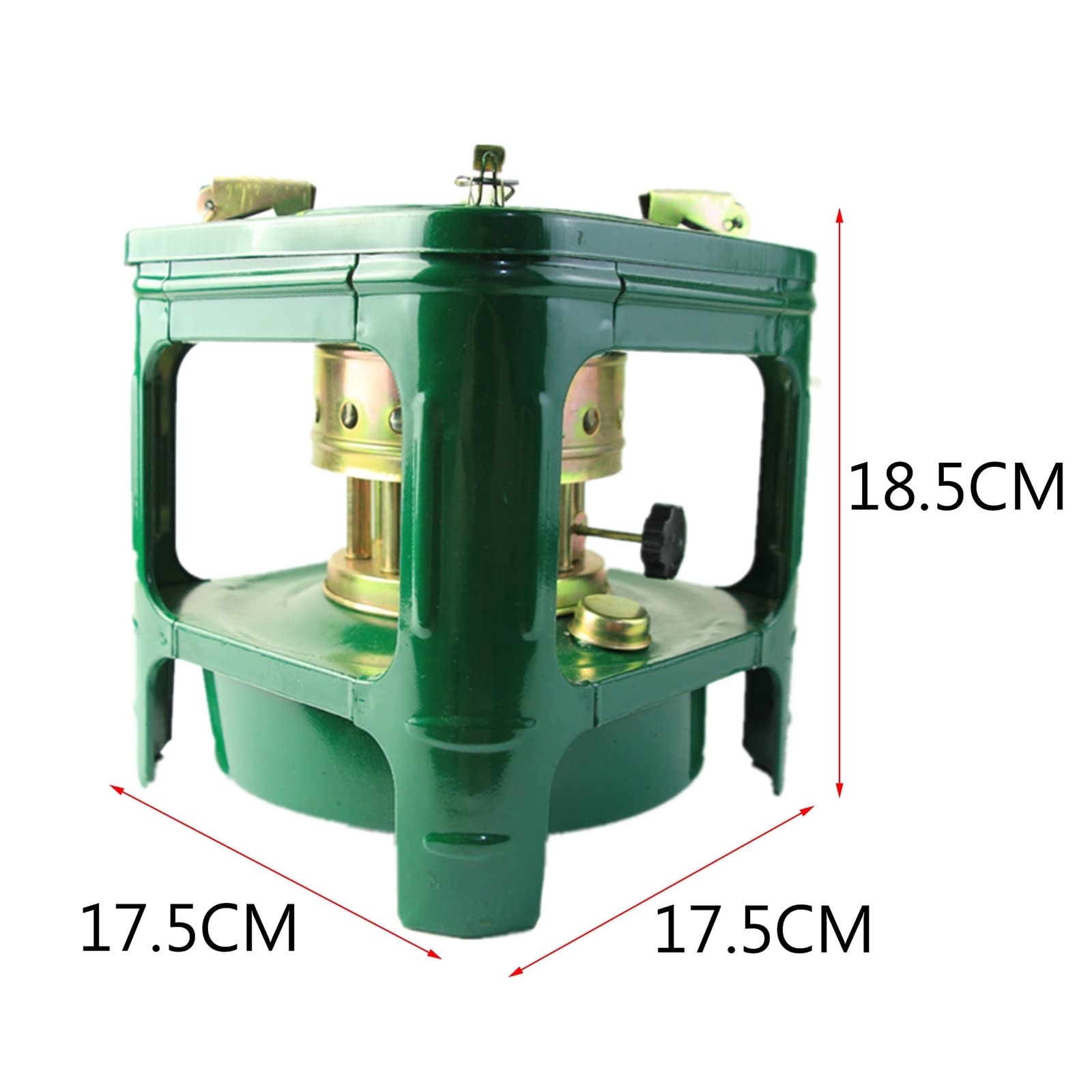 Grüner tragbarer Kerosinofen, kompakter Campingkocher, 8-Kern-Dieselkocher für den Außenbereich mit Ersatzkern, zum Grillen, Kochen, Camping, Picknick, Wandern