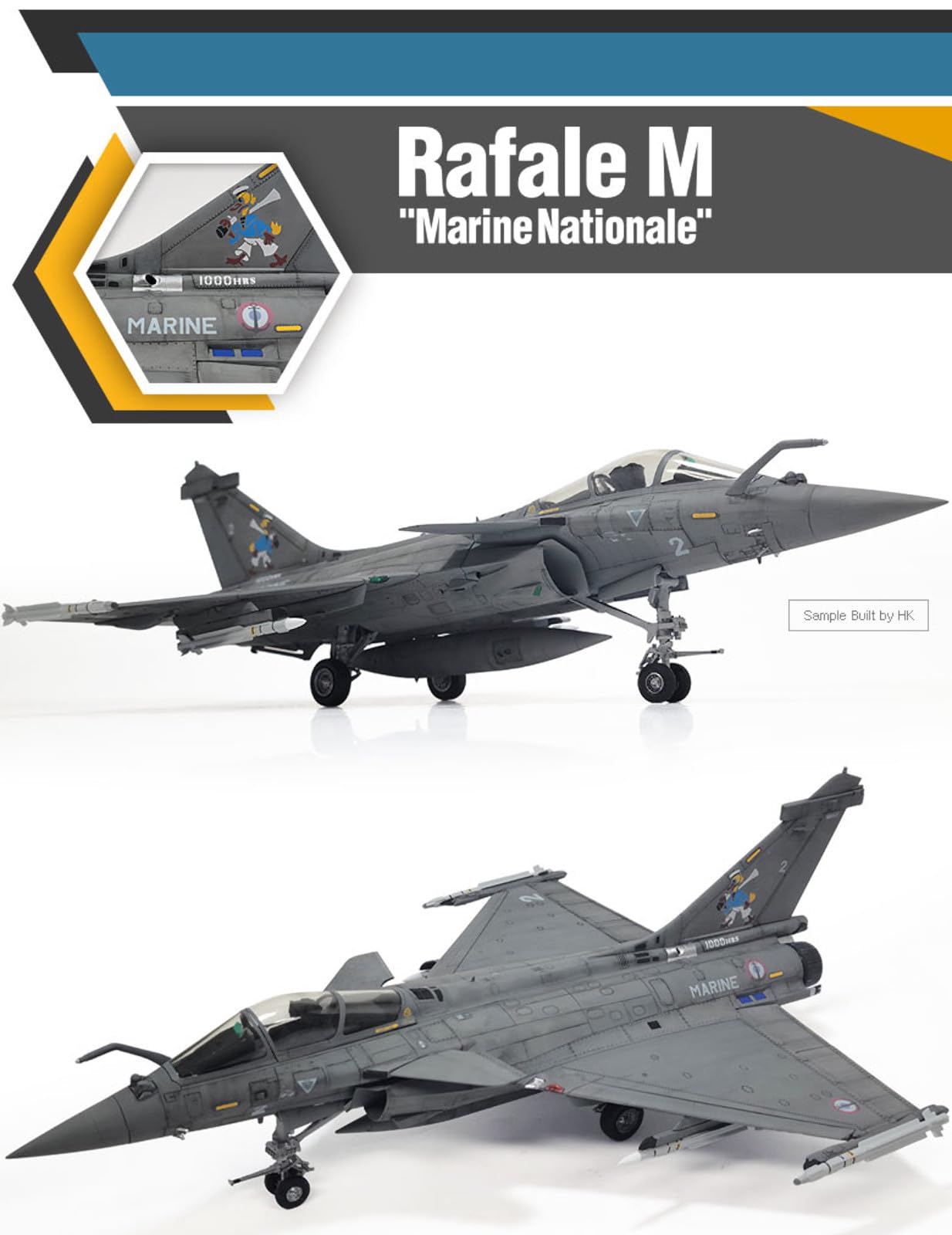 Academy - 1/48 Rafale M Marine National - Maquette en plastique - Echelle 1/48