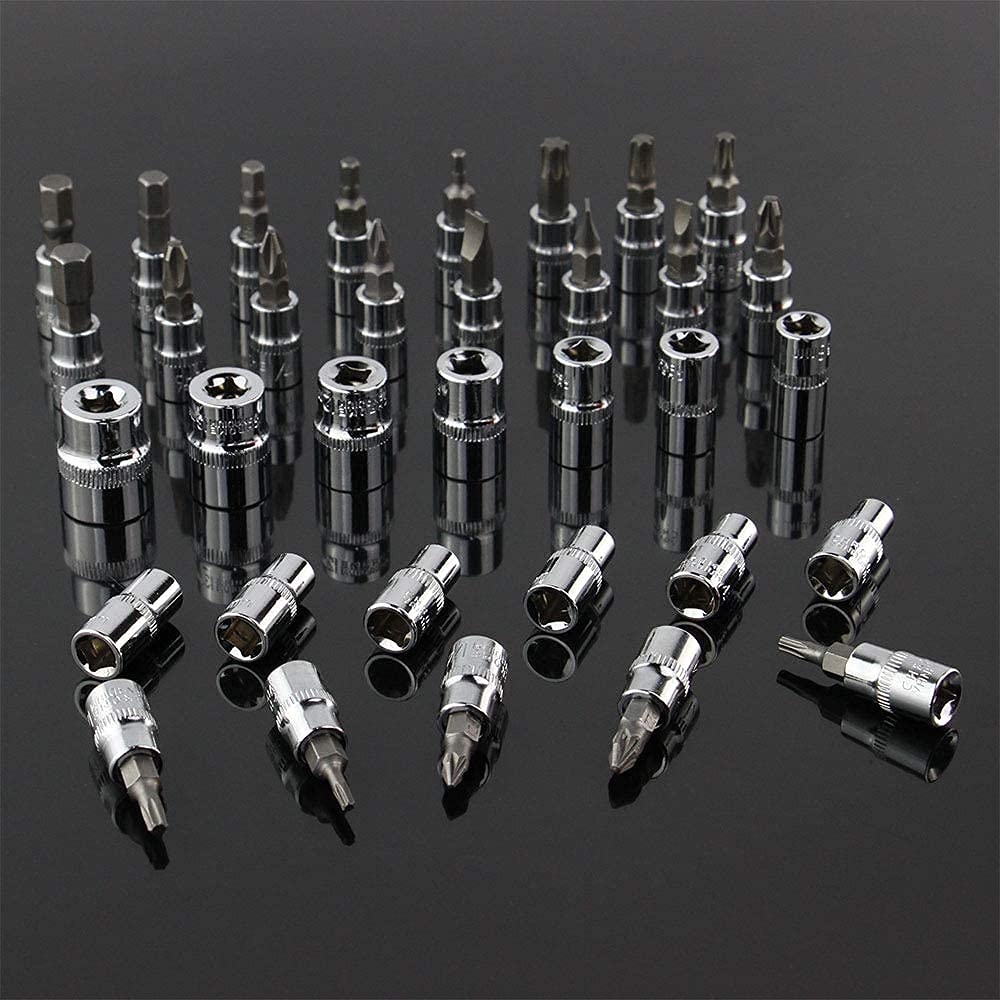 ACHAL 46-Piece Tool Kit Set for Home Use - Includes Spanner, Socket, Wrench, and Bike Tools - Multi-Purpose Screwdriver and Socket Set with Tool Case - Essential DIY Repair Tools for Home 4