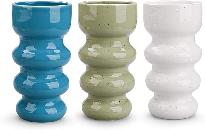 Amazon Co Jp 花瓶 陶器 花瓶おしゃれ 北欧insスタイル 造花を挿すことができる お花の栽培もできます テーブル装飾花瓶 波型花瓶 三色セット 大きい ホーム キッチン Amazon Co Jp 花瓶 陶器 花瓶おしゃれ 北欧insスタイル 造花を挿すことができる お花の栽培もできます テーブル装飾花瓶 波型花瓶 三色セット 大きい ホーム キッチン