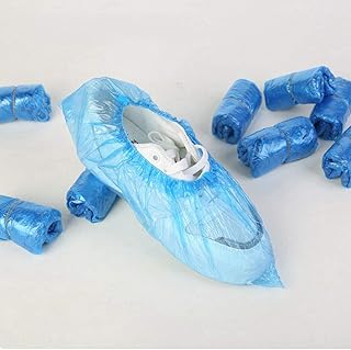 100 Pcs Waterproof Big Size Boot Shoe Cover Protect Disposable Overshoes