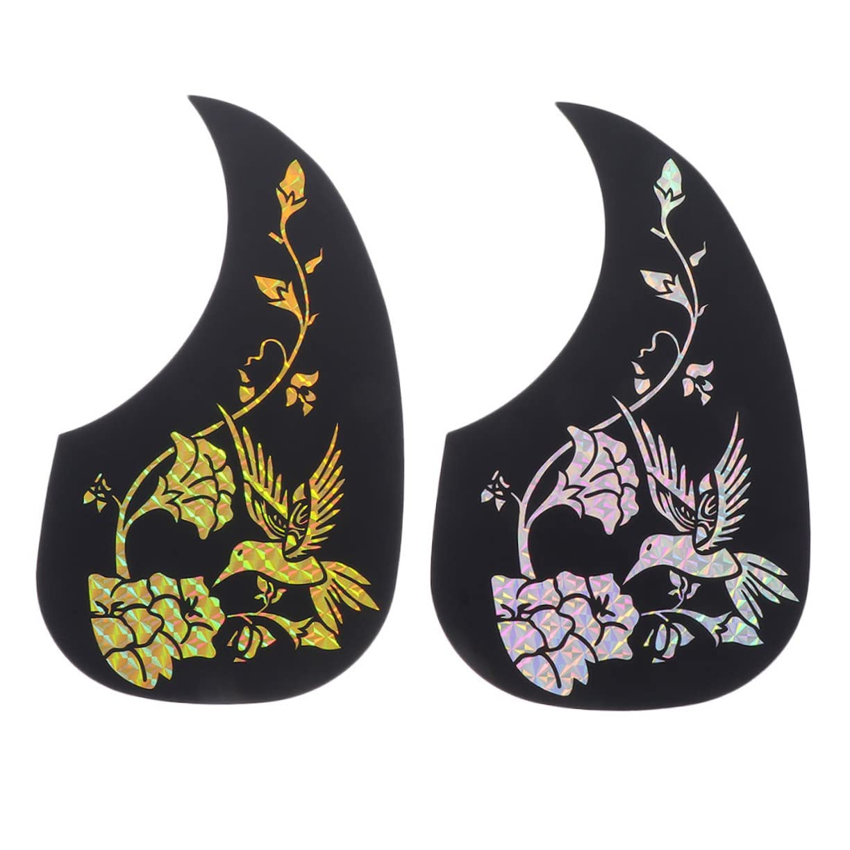 Holibanna 2pcs Guitar Pickguard Pick Guards Acoustic Guitar Acoustic Guitar Replacement Parts Guitar Pick Guard for Protector Guitar Accessories Hummingbird Pick Guards Fret Color Plastic