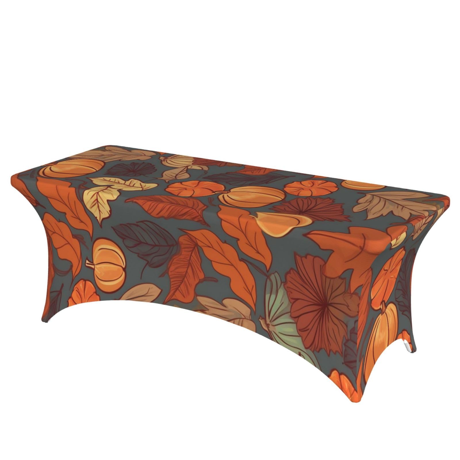 Nappe d'automne infroissable pour table 1,8 m : la nappe extensible ajustée idéale