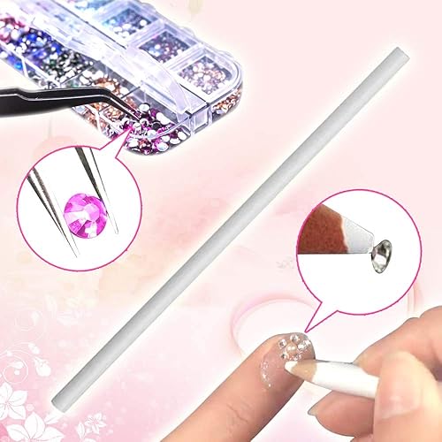 Miniatura 4 de 6400 diamantes de imitación para arte de uñas, gemas de cristal para uñas, aretes de uñas dorados y plateados, lentejuelas coloridas y diamantes de