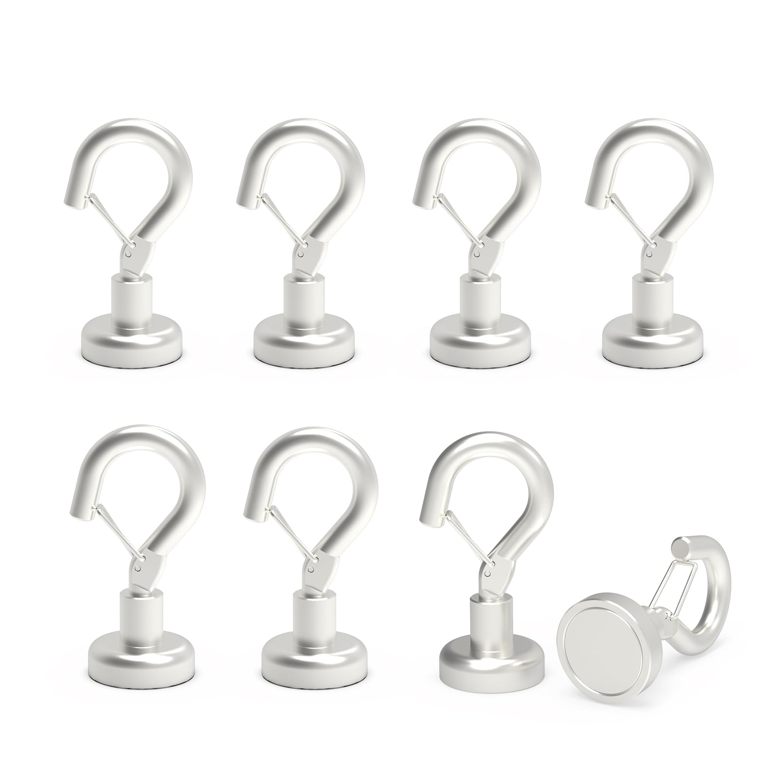 Ant Mag Magnetic Hooks Heavy Duty 22LBS Strong Magnet Snap Hooks 8 Pack — Amazon image 10