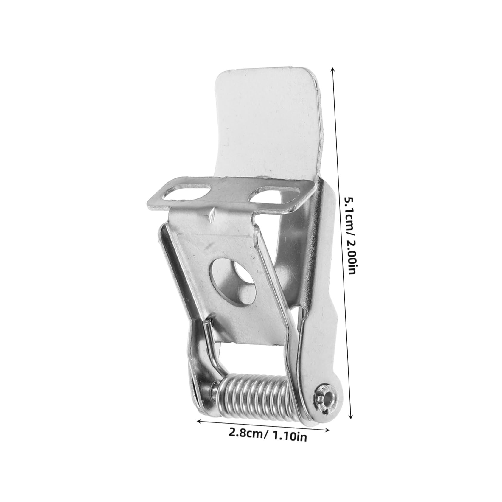 IWOWHERO 12pcs Recessed Light Spring Clips Universal Lamp Clip For Flat Panel Light Embedded Lamp Accessories 3-hole Fixed Bracket Silver Tone