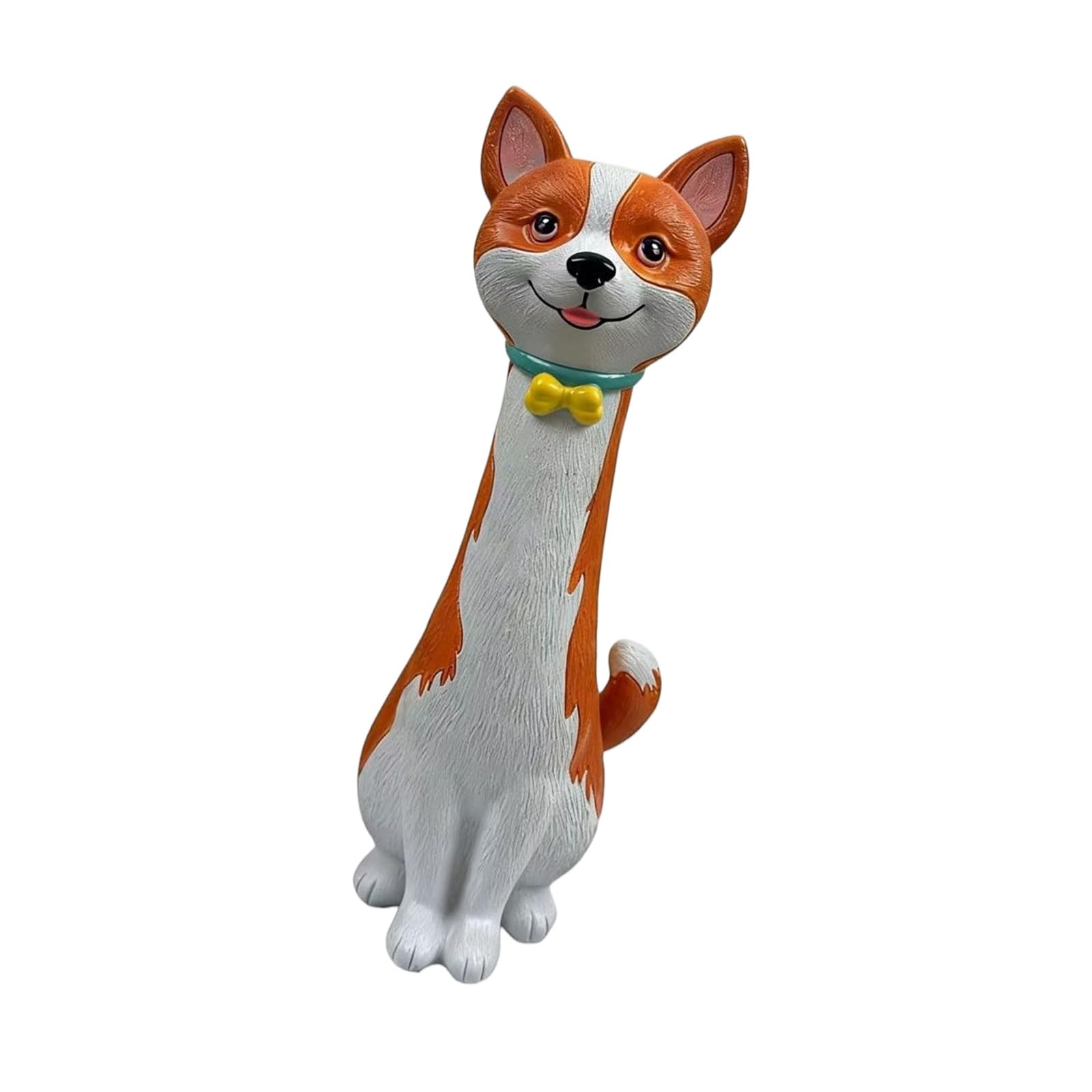 Oxxggkao Wacky Dog Vases Funny Flower Vases, Decorative Vase Resin Puppy Sculpture Ornament for Home Decors Housewarmings Gift Puppy Statue