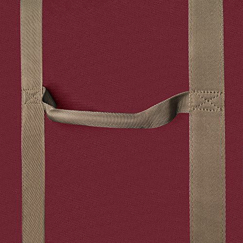 Elf Stor 83-DT5172 Premium Red Rolling Duffle Style Christmas Storage Bag-Holds Trees up to 12 Feet, Foot