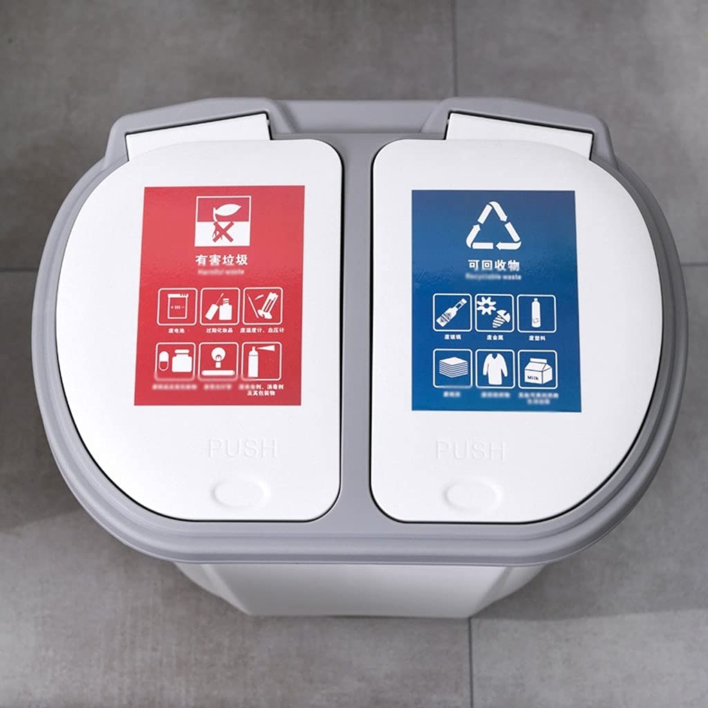Cubos de basura de interior Clasificación de la prensa doméstica Clasificación de la papelera Combinación de reciclaje Papelera de reciclaje PUEDE LA COCINA DE COCINA DE COCINA DE COCINA DE COCINA DE