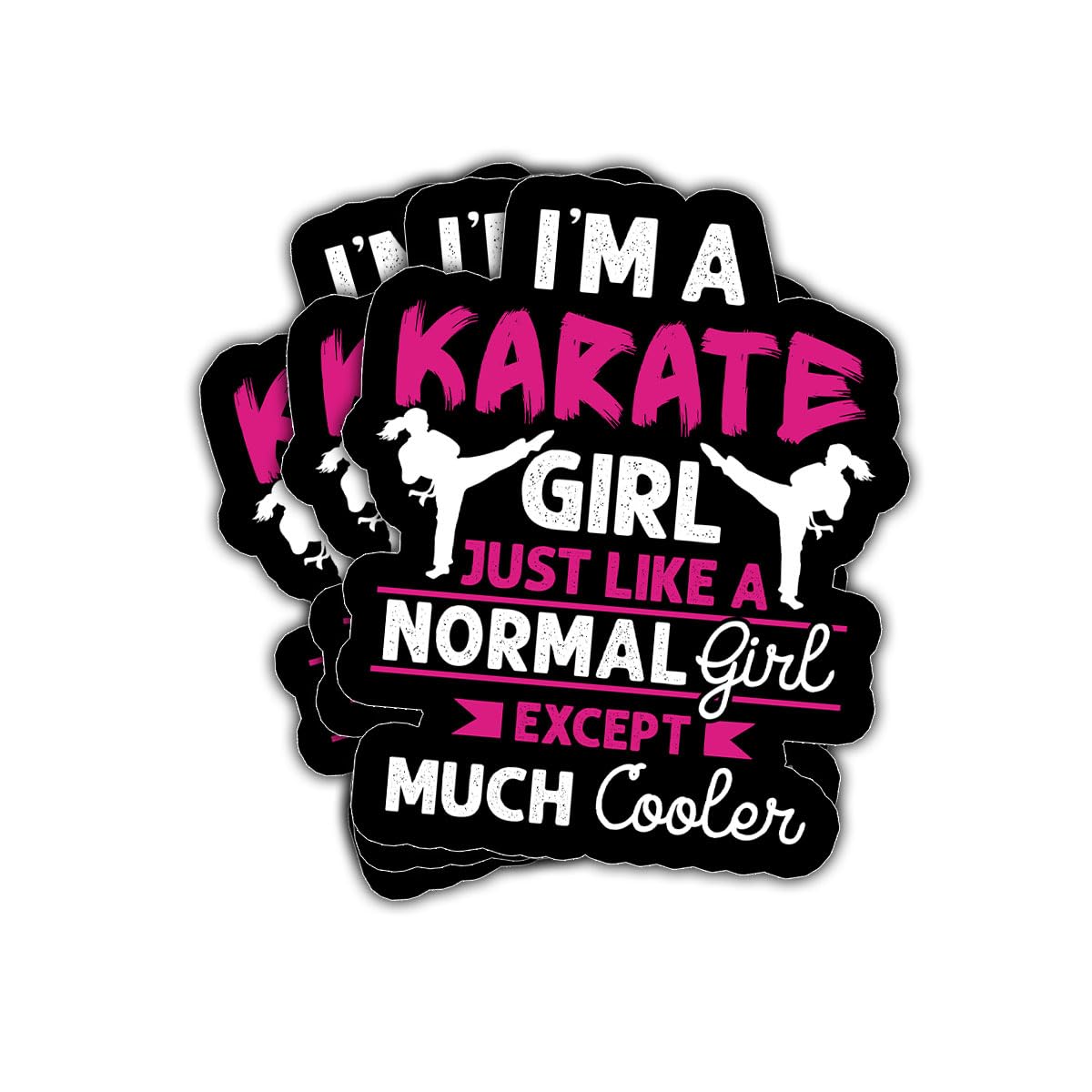Stickers Karate Girl pour inspirer les jeunes filles au dojo