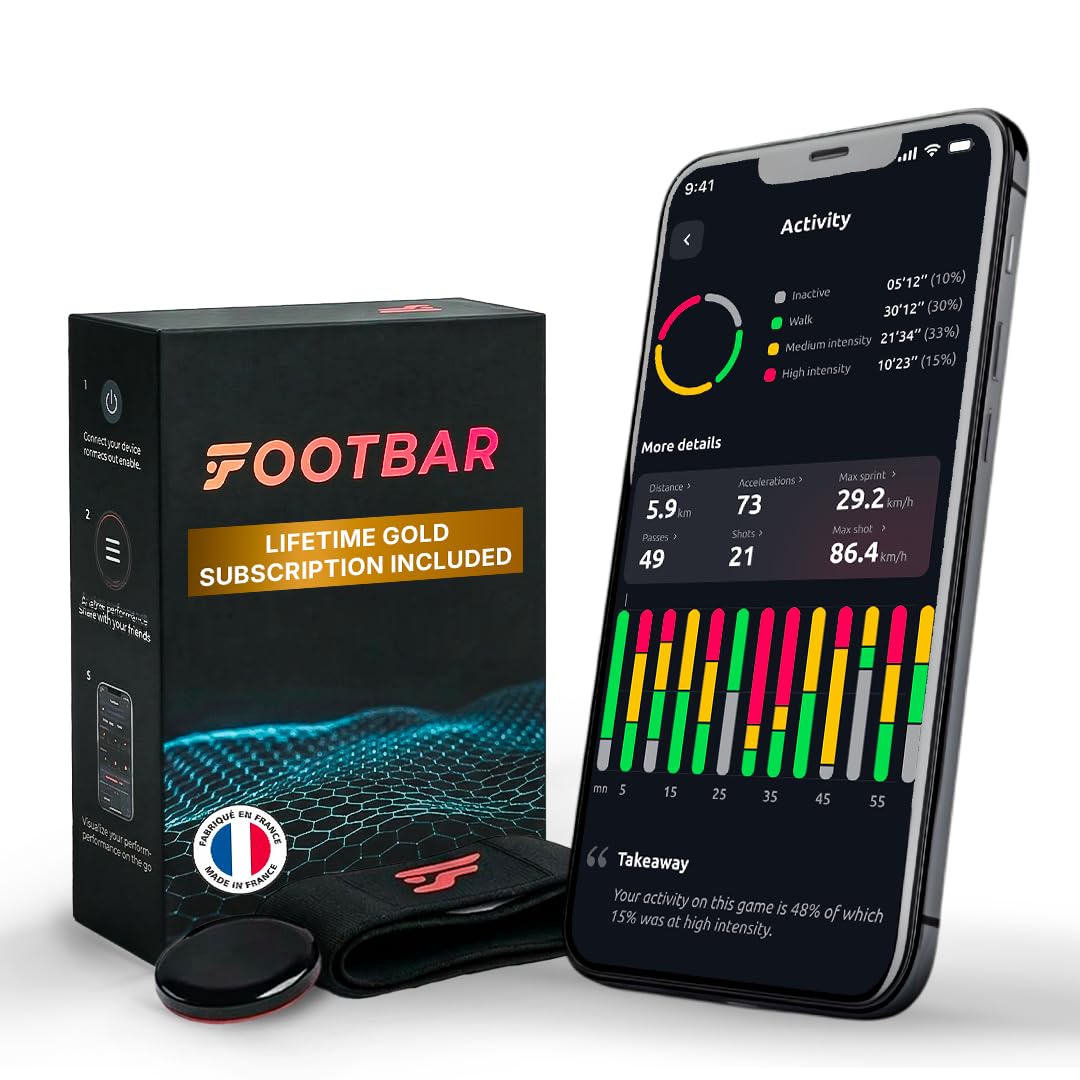 Footbar Meteor Activity Tracker for Football, Performance Analysis and Game Style, iOS & Android. Lifetime Gold Subscription. — image 1