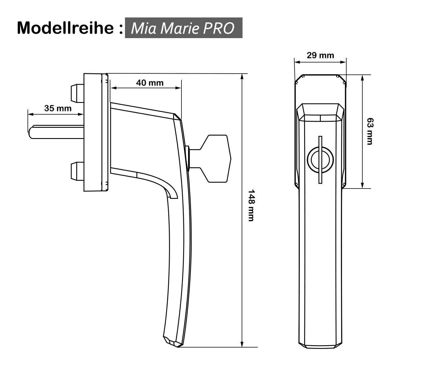 Stahlia Abschließbare Fenstergriffe Aluminium (10 Stück) Silber quadratisch Druckknöpfe Balkontürgriff Fenstersicherung Fensterbeschläge Fensterschloss