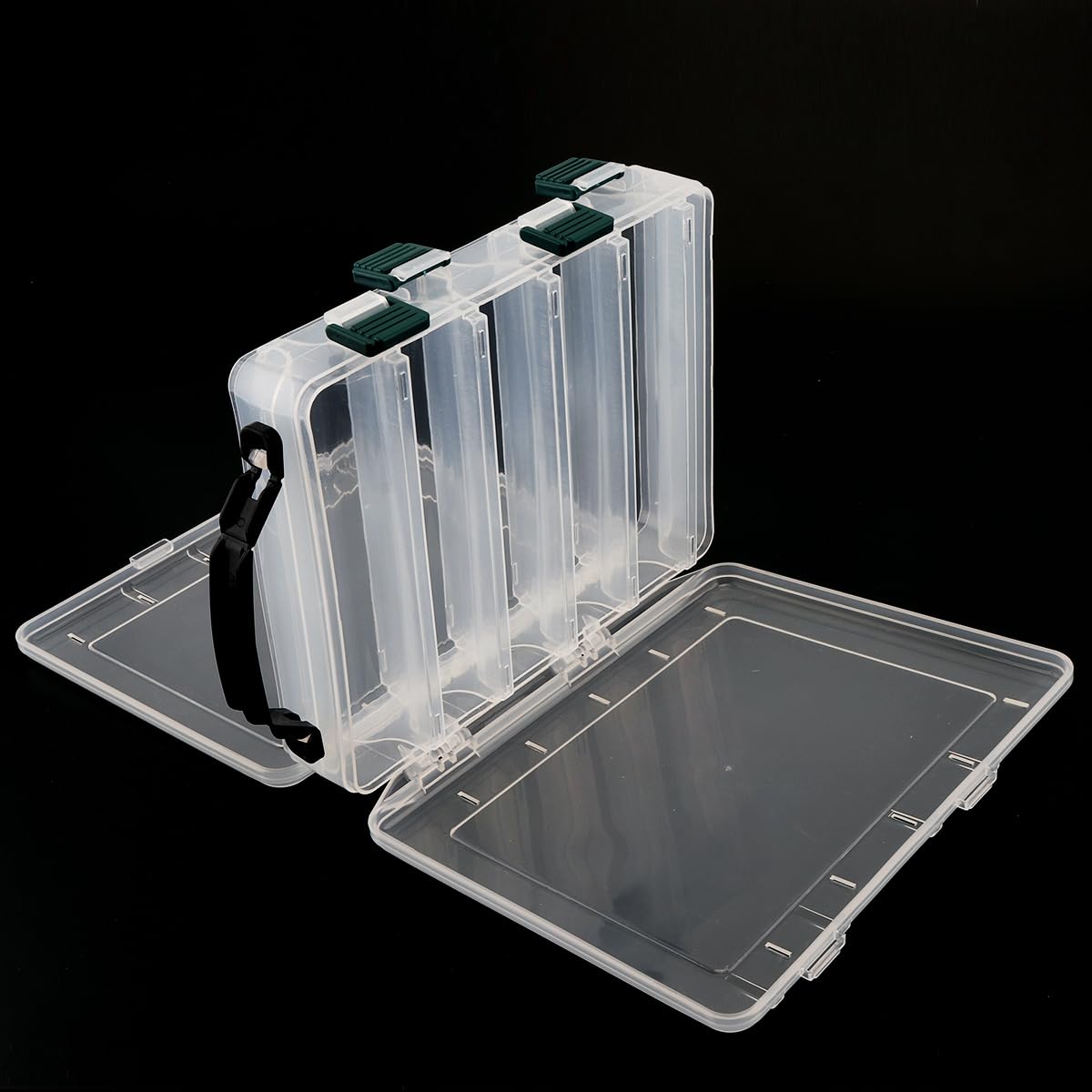 OriGlam Double Sided Fishing Lures Box, Transparent Visible Fishing Lure Bait - Image 2