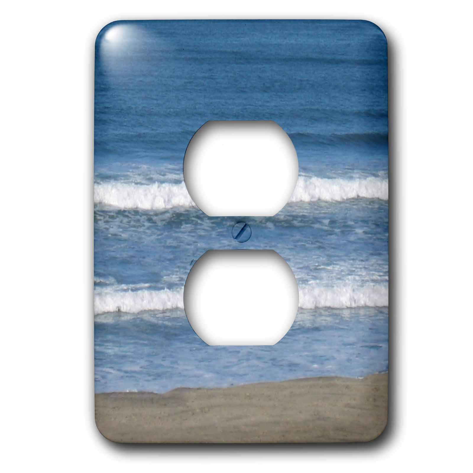 Ocean Wave Cache de sortie 2 prises 3dRose lsp_23701_6 pour remplacer les plaques ternes