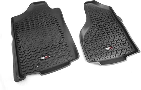 Rugged Ridge Front Floor Liners for RAM 1500/2500/3500 | Pair, All-Terrain | 82903.01 | Fits 2002-2011 RAM 1500 Quad Cab; 2003-2011 RAM 1500/2500/3500 Regular Cab; 2006-2011 RAM 2500/3500 Mega Cab