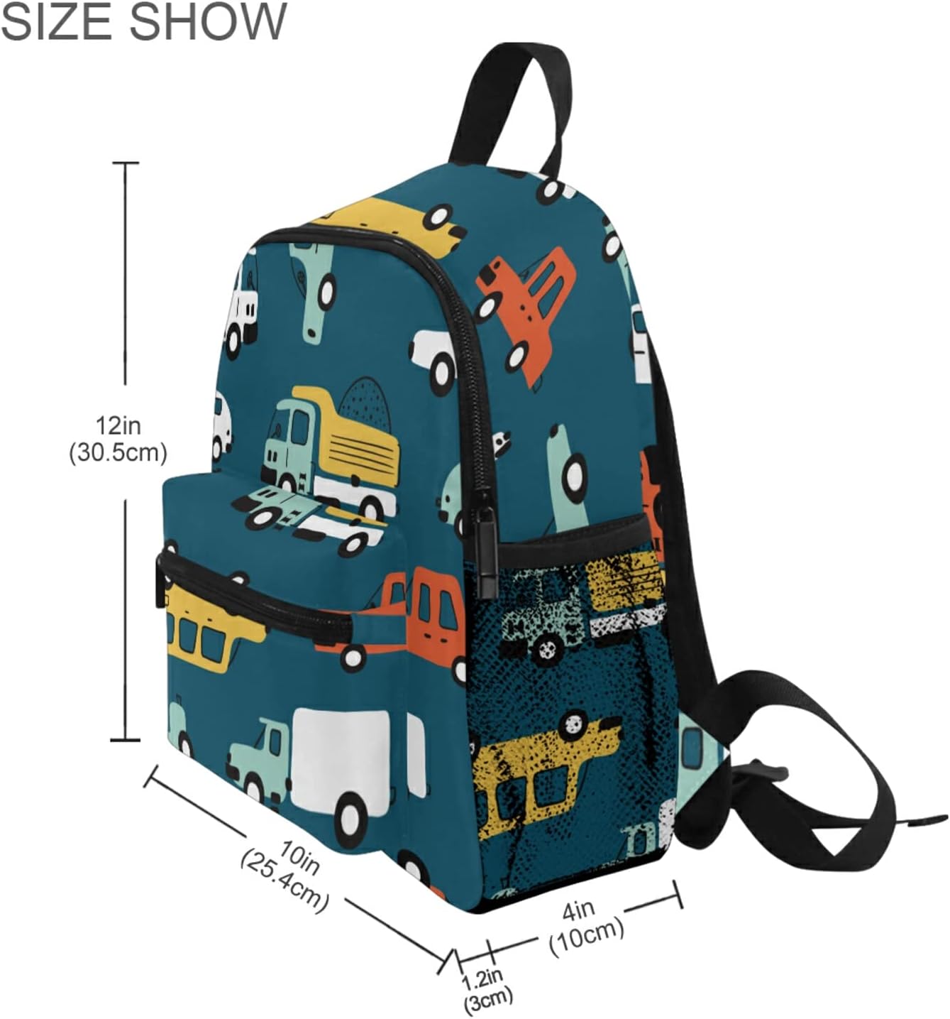 Kids Backpack for boys Car Childish Truck Toddler Bags Children Preschool Kindergarten Small Chest Strap 3-8 Years Old - Image 6