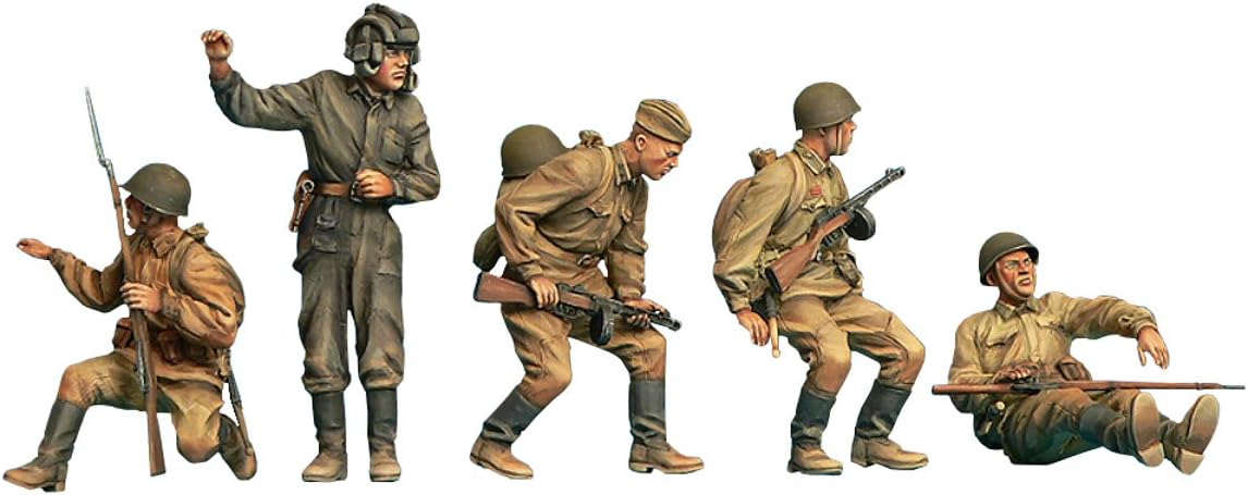Miniart MA35281 1/35 Soviet Union Army Tank Passenger/Stringer Set, Special Edition, Weapons and Equipment Included, Plastic Model