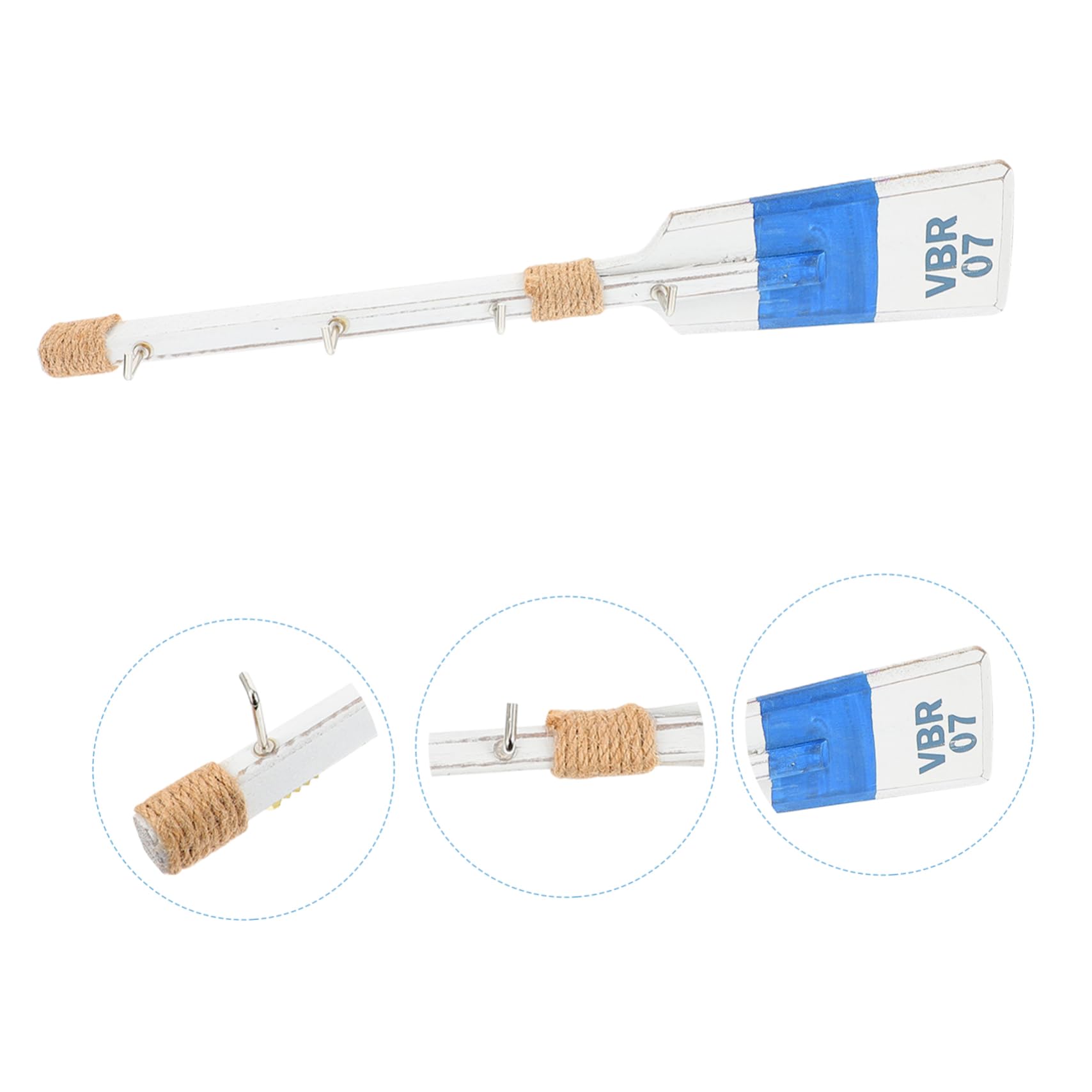 ABOOFAN 1Pc Decorative Multi Function Wall Mounted Hanger Mediterranean Style Paddle Hook for Clothes Hats Bags Unique Clothes Organizer Tool