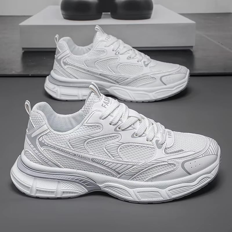 Image of Cruiser Men's Athletic Sneakers | Striped Side Panel Chunky Shoes | Multi Panel Layered Cushioned Midsole Sneaker | Flexible Walking & Everyday Comfort Sneakers | Everyday Fashion Sneakers (2656)