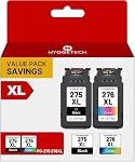 PG-275 CL-276 XL Remplacement Haute Capacité pour Cartouche d'Encre Canon 275 276 XL | Remplacement pour Cartouches d'Encre Canon 275 276 XL pour Canon PIXMA TS3500 TS3522 TS3520 TS3720 PIXMA TR4700 TR4720 TR4723 TR4725
