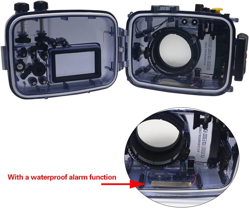 Mcoplus 40m/130ft Waterproof Housing Underwater Camera Diving Case Bag for Sony A6000 A6300 A6400 A6500