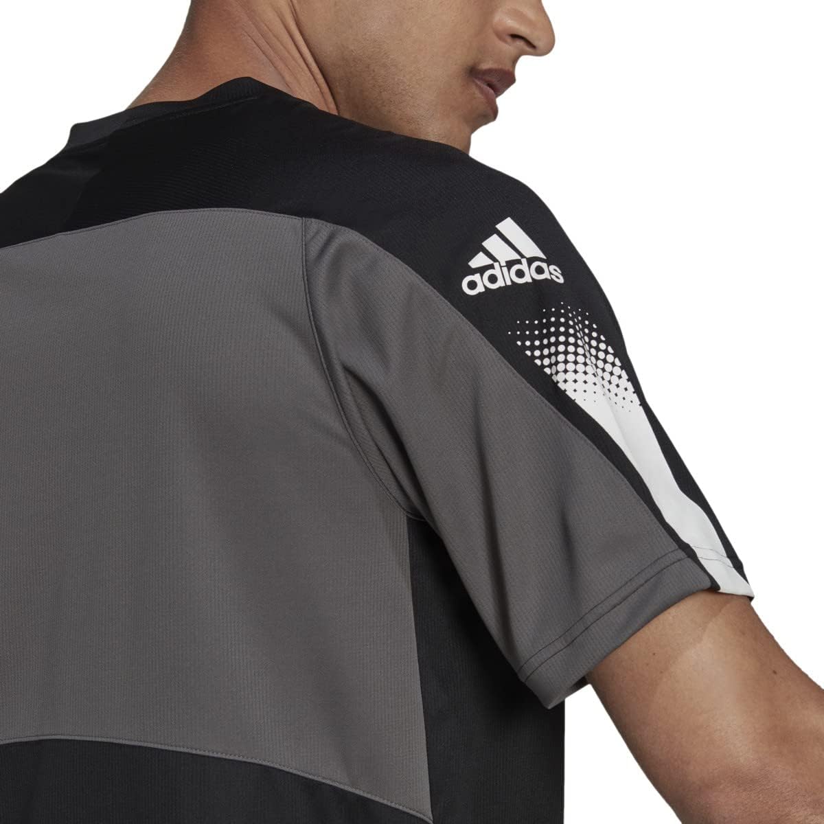 adidas Designed 2 Move Sport Tee - Mens Training S Black-White