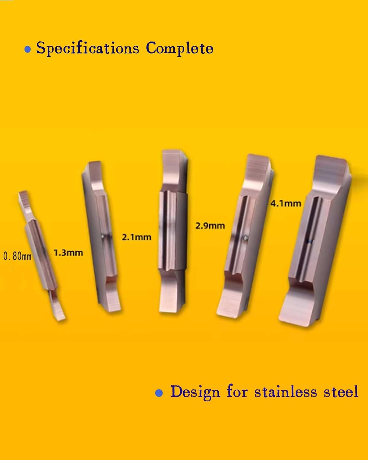 10pcs Indexable Carbide Inserts Grooving Parting Tool Inserts MGGN060-MGGN600-JM Brown Coating for Stainless Steel Fine Grinding Non-Standard Decimal PointCNC Insert (MGGN200-JM)