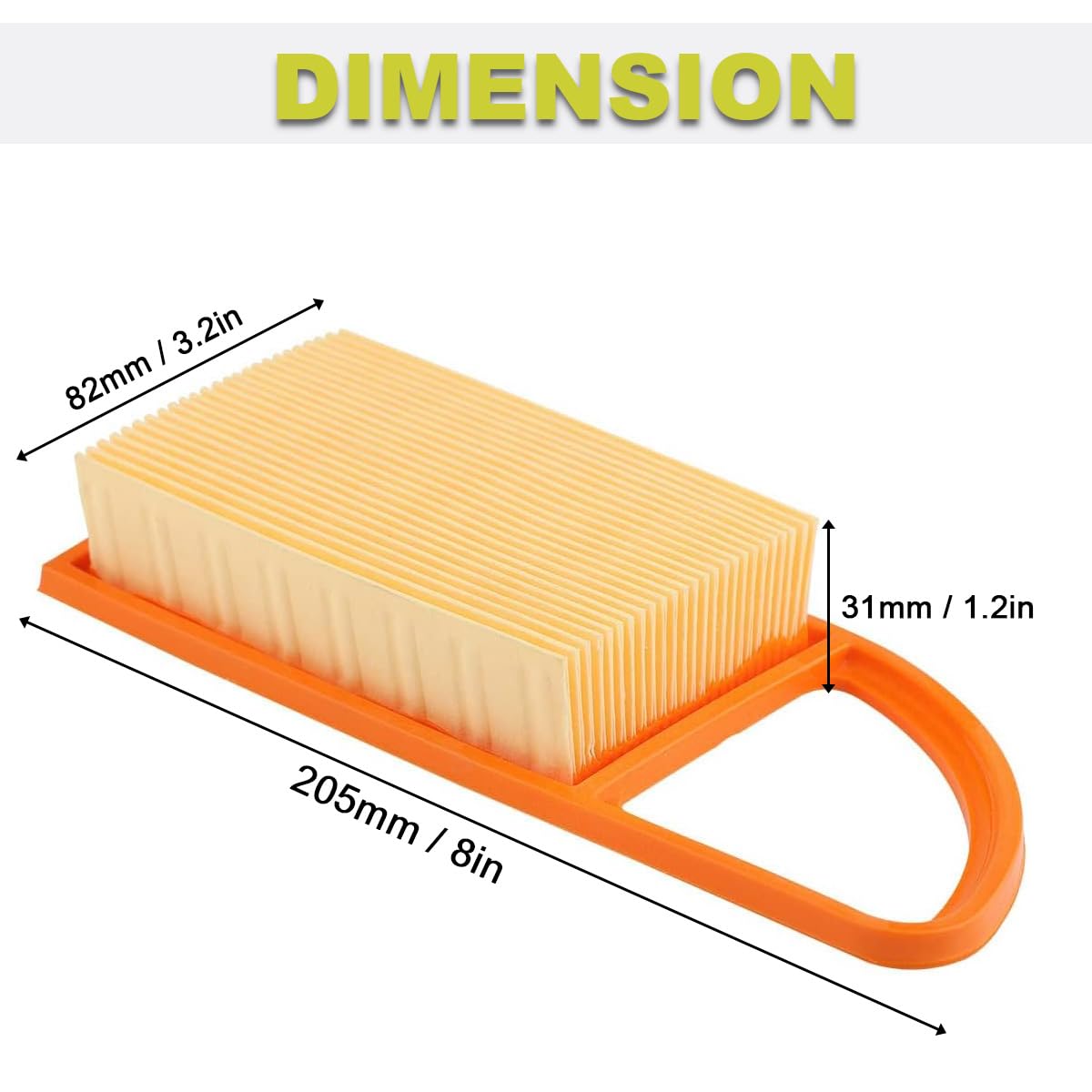 10 Filtri Carburante Realray Per Soffiatori A Zaino Stihl BR600, BR550, BR500, BR700. Modello 4282-007-3600.