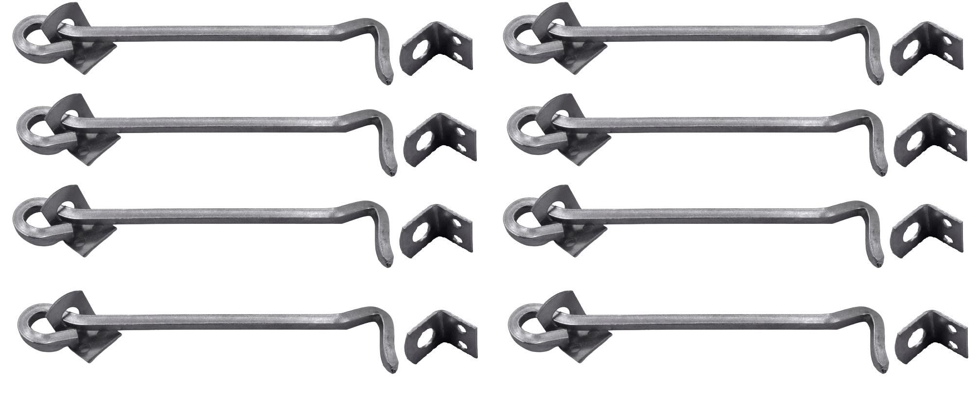 DHAKAD Heavy Duty Window Hook 6 Inch Stainless Steel Window Hook Squire Shape Silver Finish Anti Resistance Long Lasting Product Pack of 8 PCS-image-19