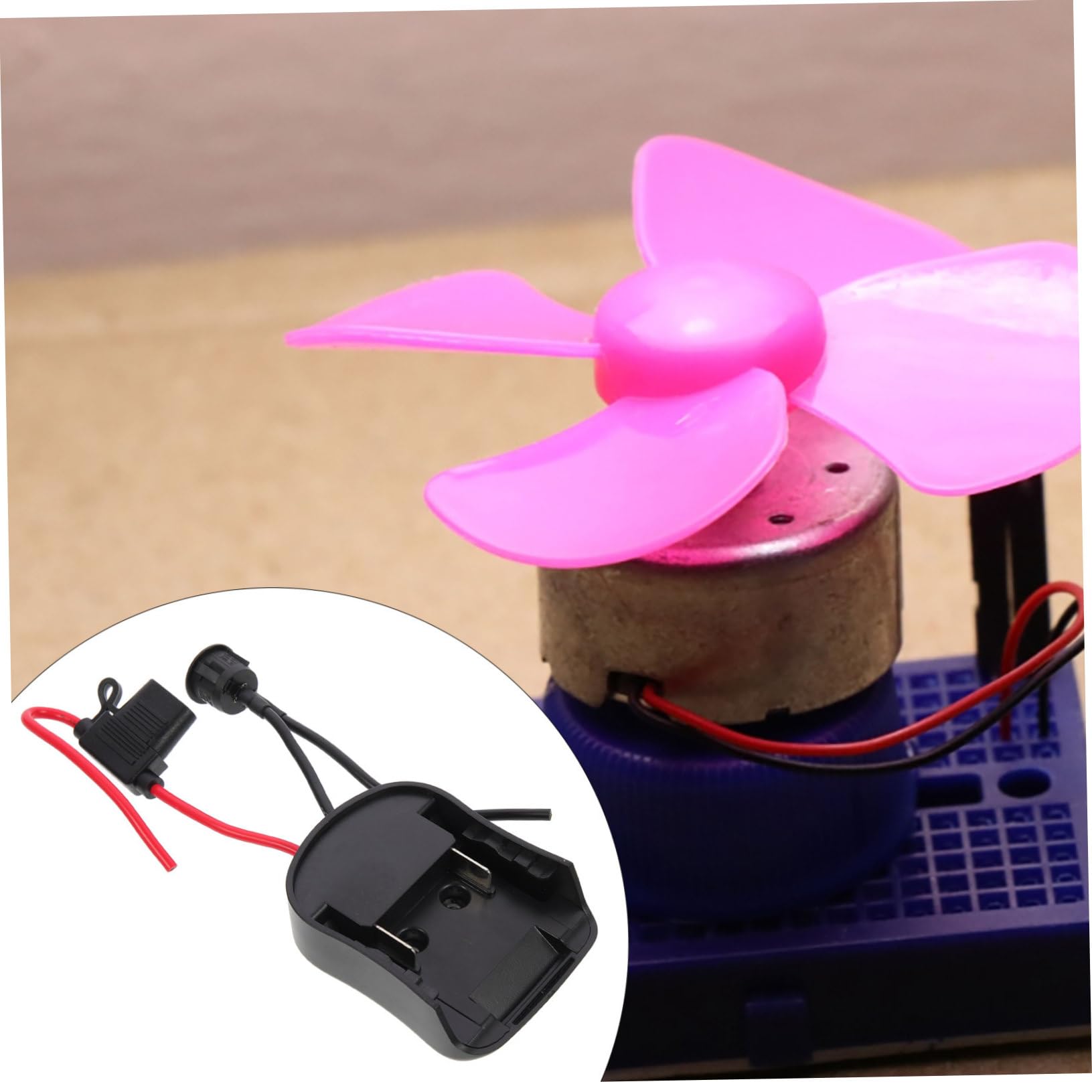 Veemoon 2 Piezas Adaptador de Batería para Herramientas Eléctricas DIY con Portafusibles y Rápida Compatible con Baterías Seguro y Instalación