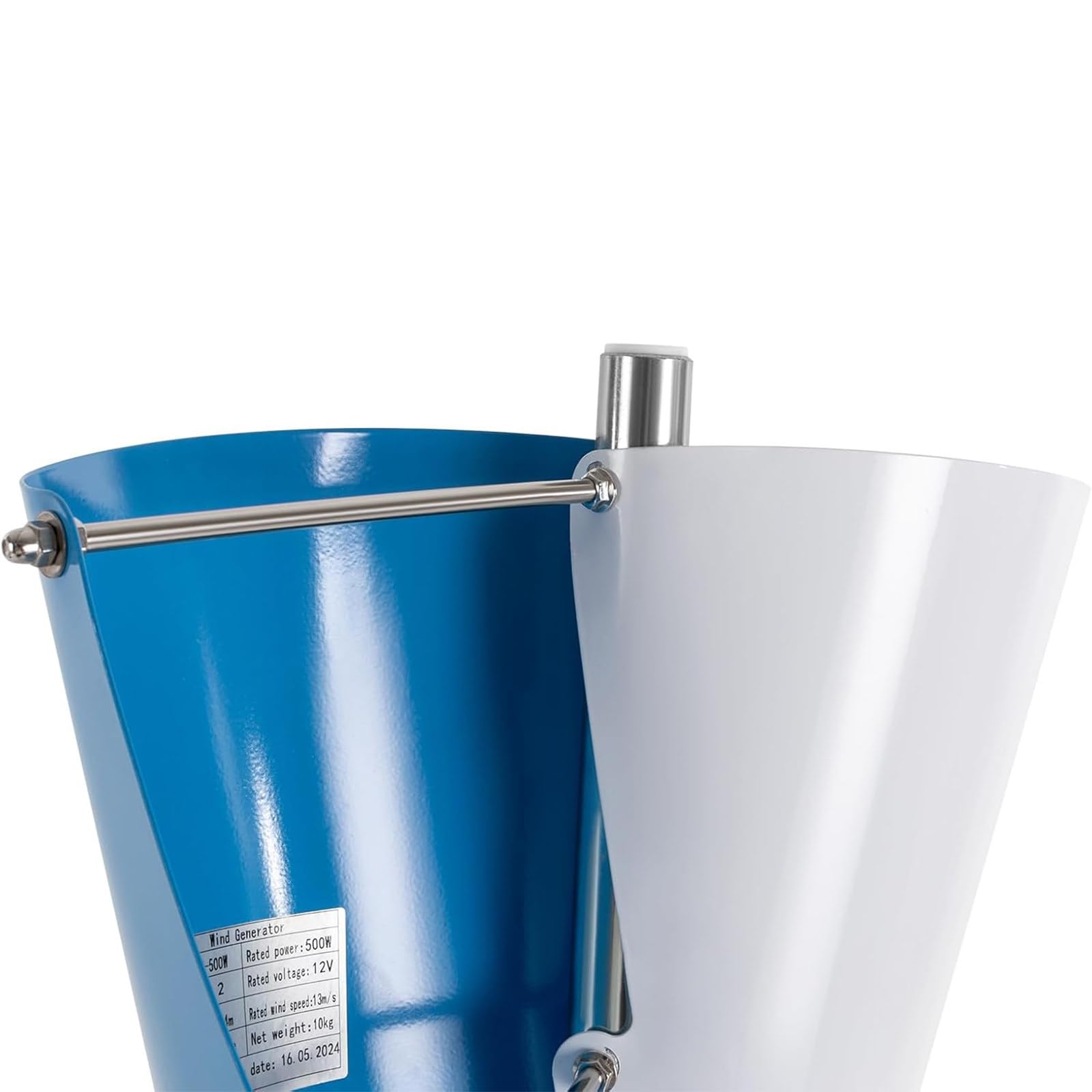 Aerogenerador, generador eólico, generador de energía eólica de 13000 W, generador eólico Vertical para Uso doméstico, aerogenerador de 2 aspas y Bajas revoluciones,48V