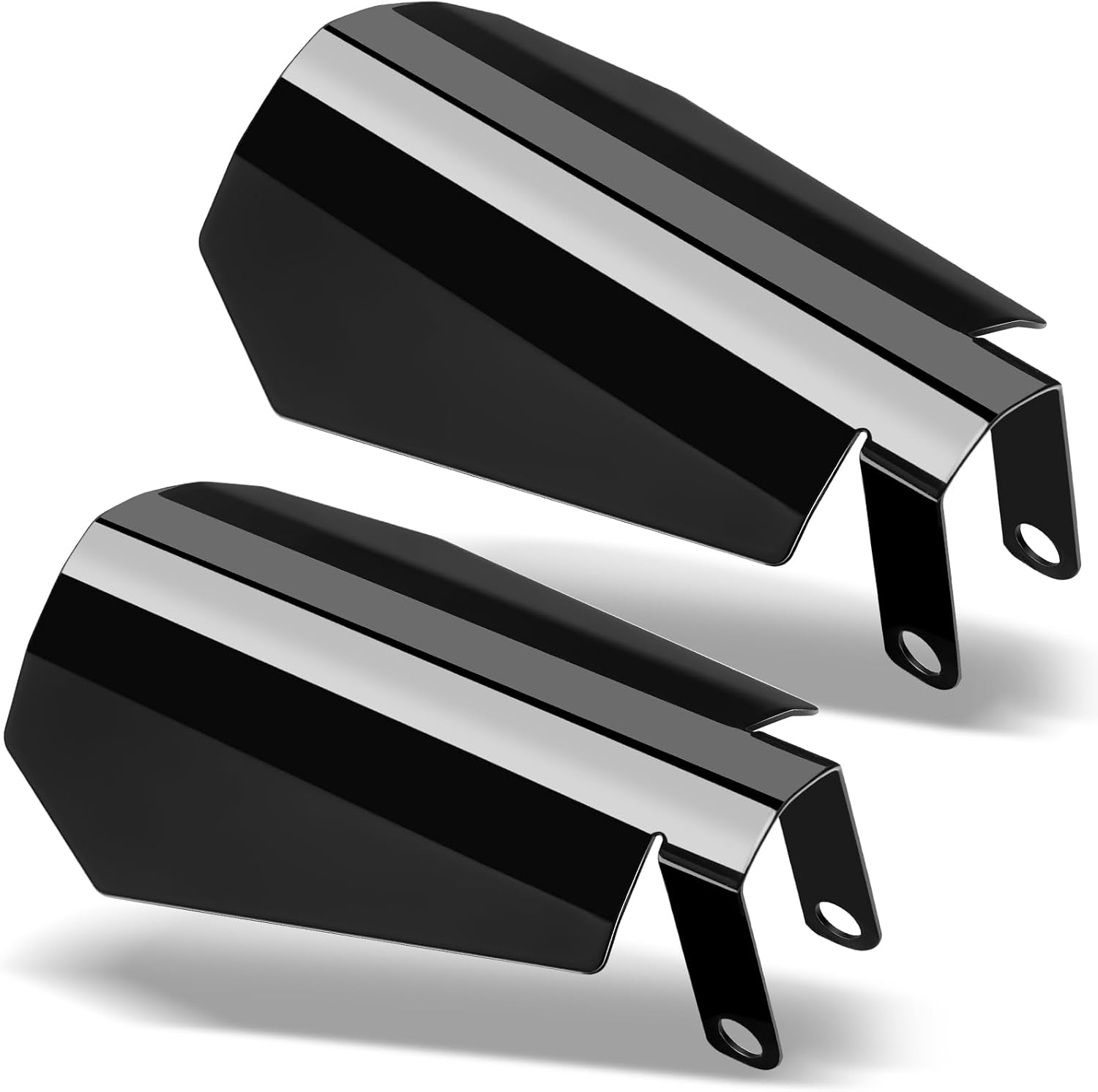 Amazicha Coffin Cut Handguards Gloss Hand Guards Fit for Harley Touring Street Glide Road King Electra Glide Bagger 2014-2023, Hydraulic Clutch Style-Large(Black)