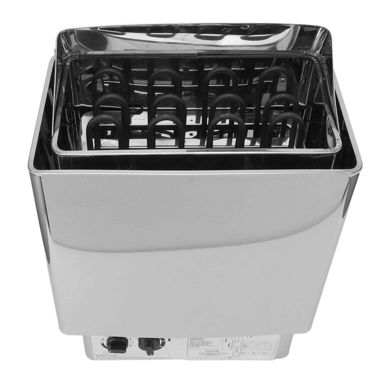 Zerodis Sauna Heater 6KW Heating Stove Stainless Steel Efficient Heating Sauna Equipment with Internal Controller Ideal for Hotels Sauna Heater 6KW Heating Hotel Spa Shower Heater Stove