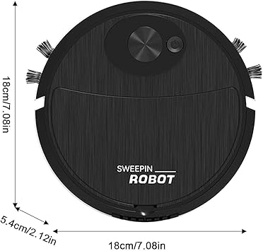 Robot Aspirador, aspiradora Robot 3 en 1 y depurador de Pisos, aspiradora Conga Robot Ultra-X-Trem de 800 mAh, tecnología Espacial Itech, aspiradora, refrigerador y fregona, 5 Modos,3