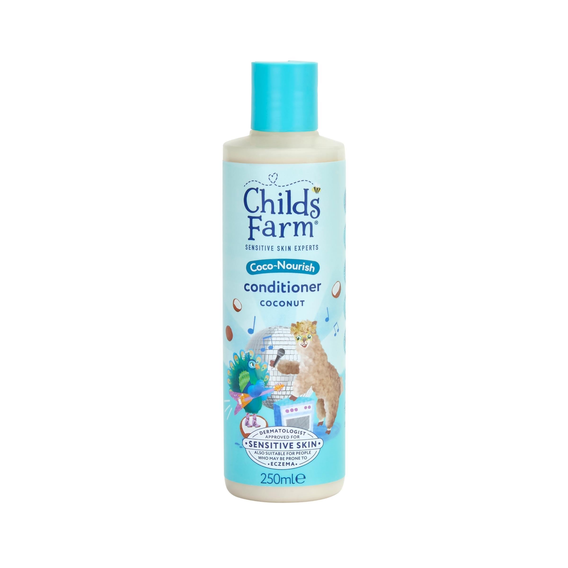 Childs Farm Coco-Nourish Conditioner, Sensetive skin experts conditioner, Gentle and Tear Free, Coconut, Kid, 250ml