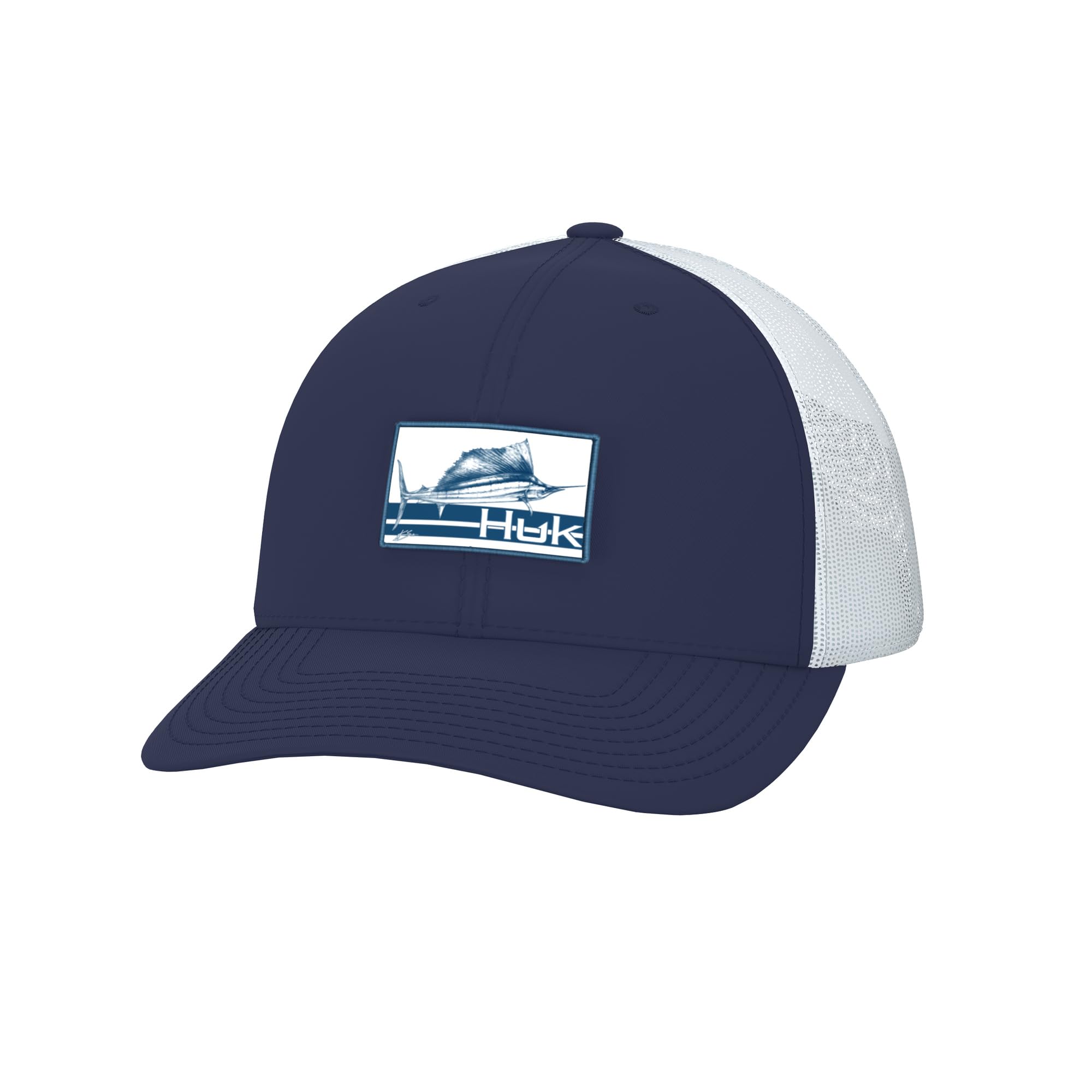 HUK Kc Scott Trucker, Anti-Glare Snapback Fishing Hat for Men