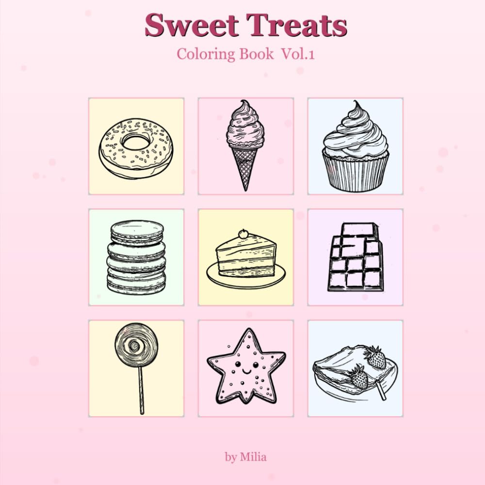 Sweet Treats Coloring Book