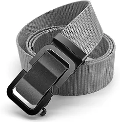 Cinto masculino com fivela de metal cinto tático catraca cinto de trabalho cinto militar lona respirável sem furo automaticamente cinto de cintura