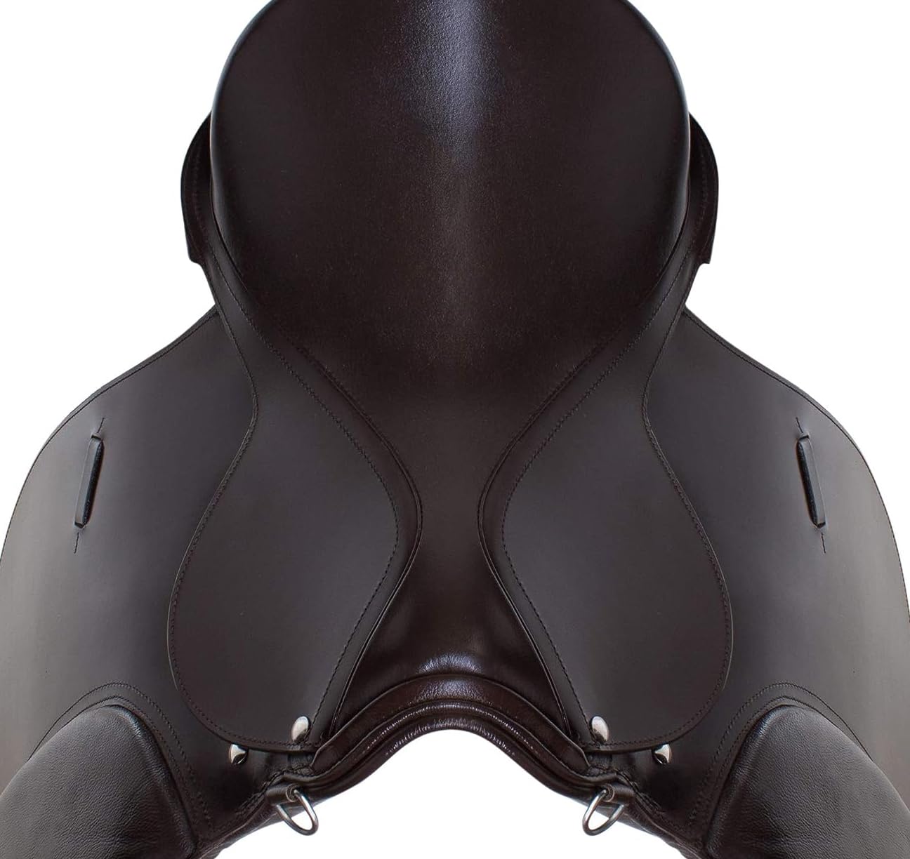 Sella per cavallo inglese Set di finimenti per cavalli da equitazione in pelle per tutti gli usi ST-ELS-008 (Sedile da 12 pollici)