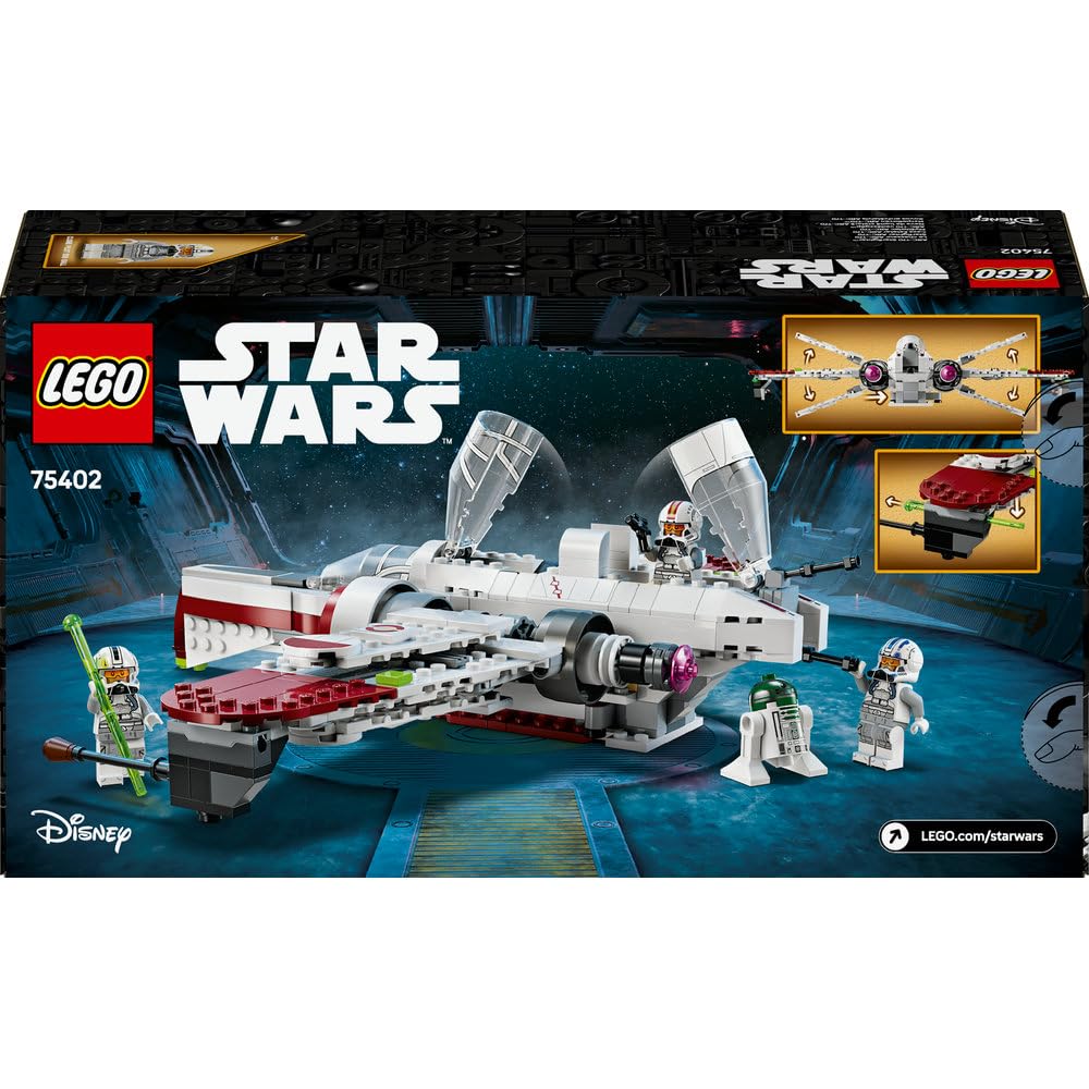 LEGO Star Wars Myśliwiec ARC-170, Zabawka dla Dziecka do Zbudowania dla Fana Filmu Gwiezdne Wojny: Zemsta Sithów, Zestaw ze Statkiem Kosmicznym dla 9-latka, Prezent dla Chłopca i Dziewczynki 75402