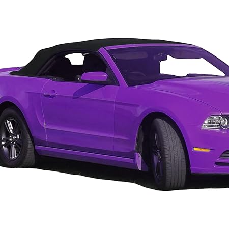Mustang Rear Window Replacement Convertible Top For 2005-2014 Ford Mustang - Sailcloth Vinyl, Heated Glass Window Mustang Convertible Top
