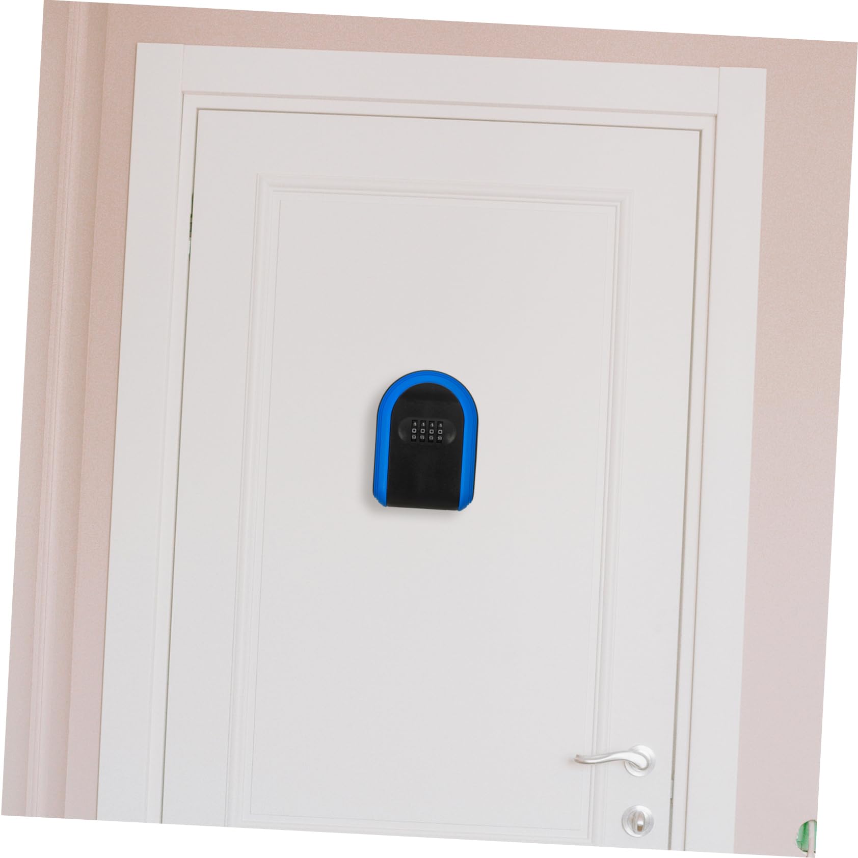 PLAFOPE Caja De 3 Uds Para Colgar En La Pared Cajas De Cerradura Soporte Para Llaves Para Casillero De Llaves Para Exteriores Plástico Azul
