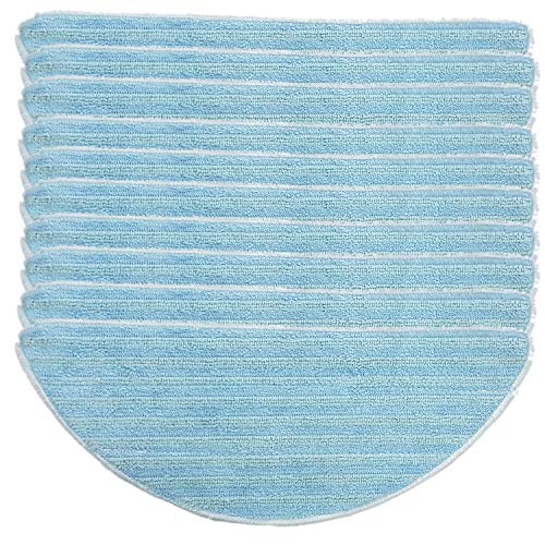 Kit 10x Panno di Ricambio in Microfibra Lavabile Riutilizzabile per Aspirapolvere Lava e Aspira DynaSun Home E30B