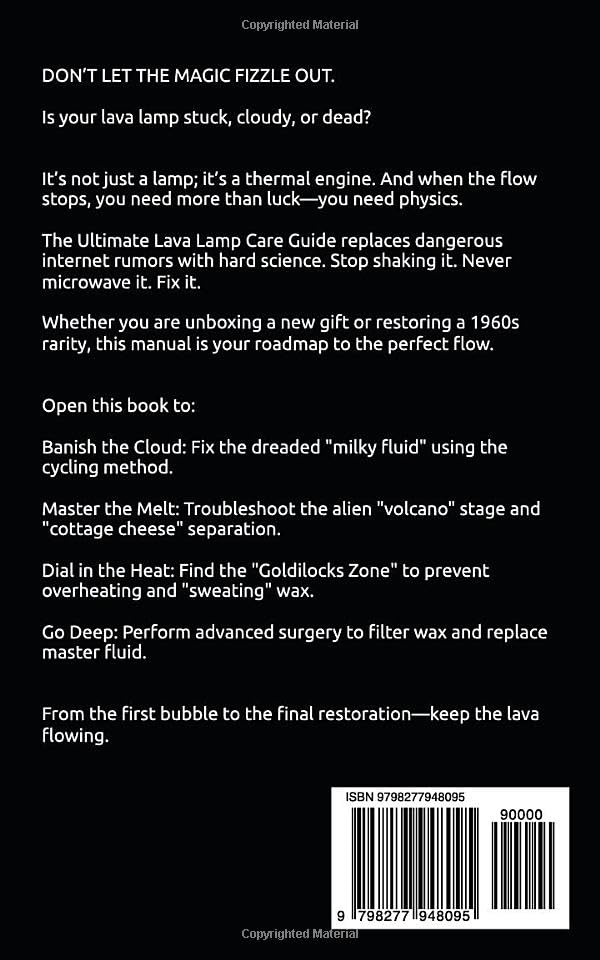 Lava Lamp Ultimate Care Guide: Maintenance, Troubleshooting, and Restoration: A Complete Manual for Fixing Cloudy Fluid, Replacing Wax, and Preserving Vintage Kinetic Art image 3