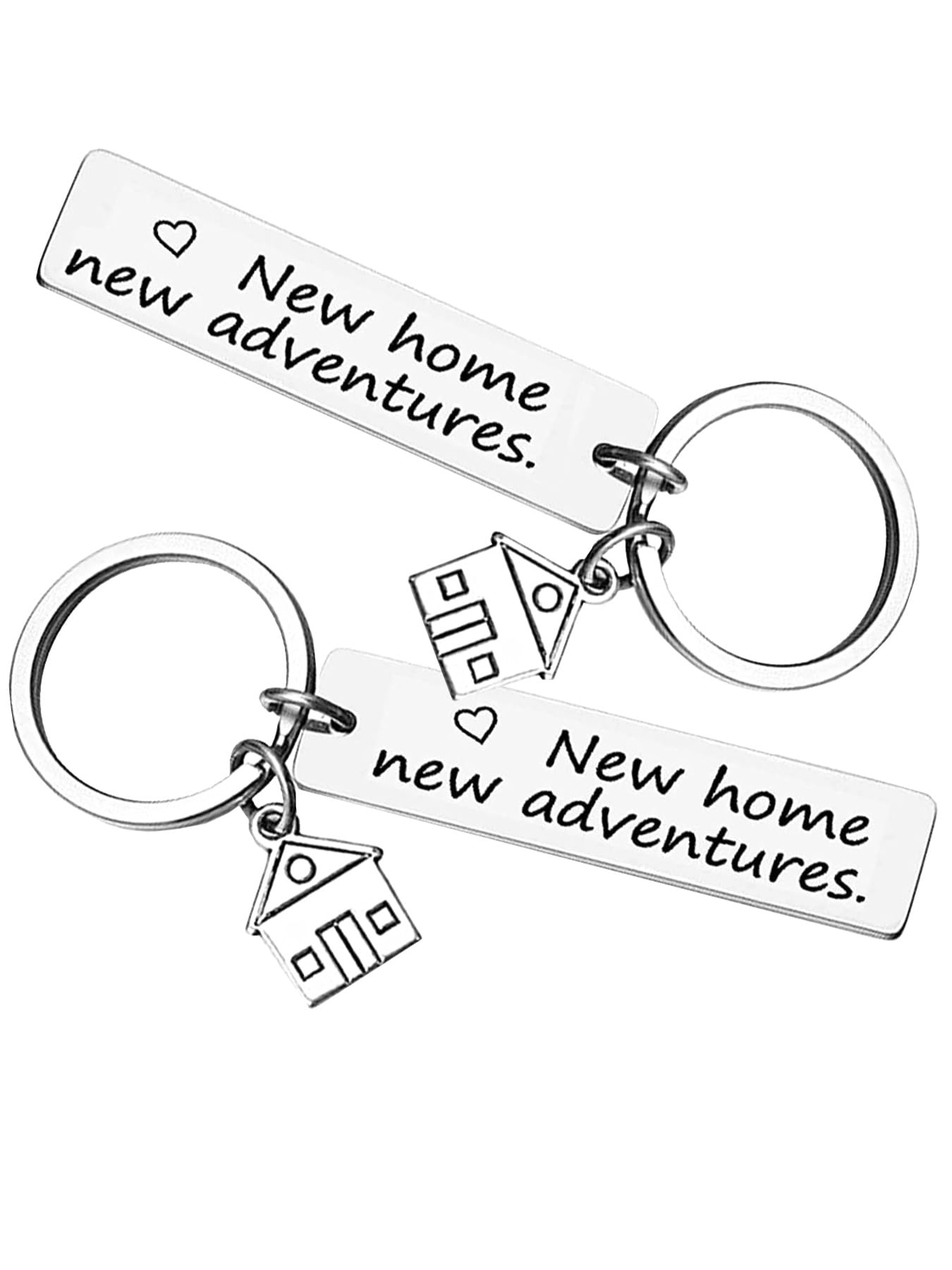 LAC 2 Couples Keyrings - House Warming Gifts New Home - Moving House Gifts - His and Hers Keychains