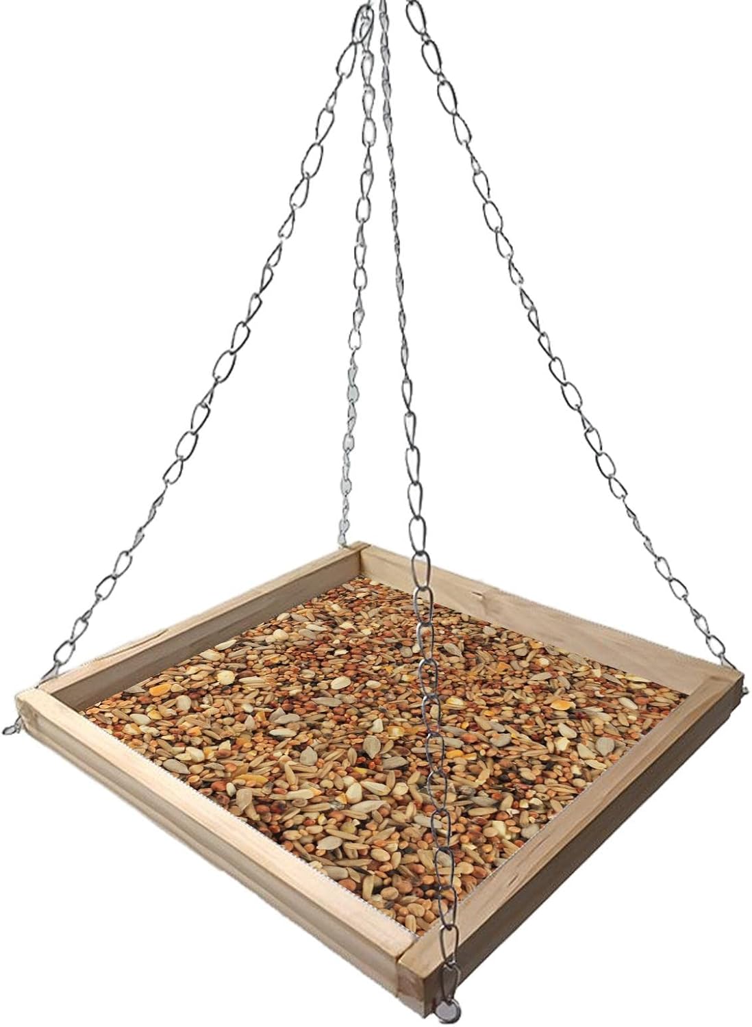 Comedero para pájaros con bandeja colgante,Bandeja colgante para comedero de colibrí | Suministros de alimentación de pájaros duraderos para titmice, pájaro carpintero, carbonero, trepatroncos, Mimera
