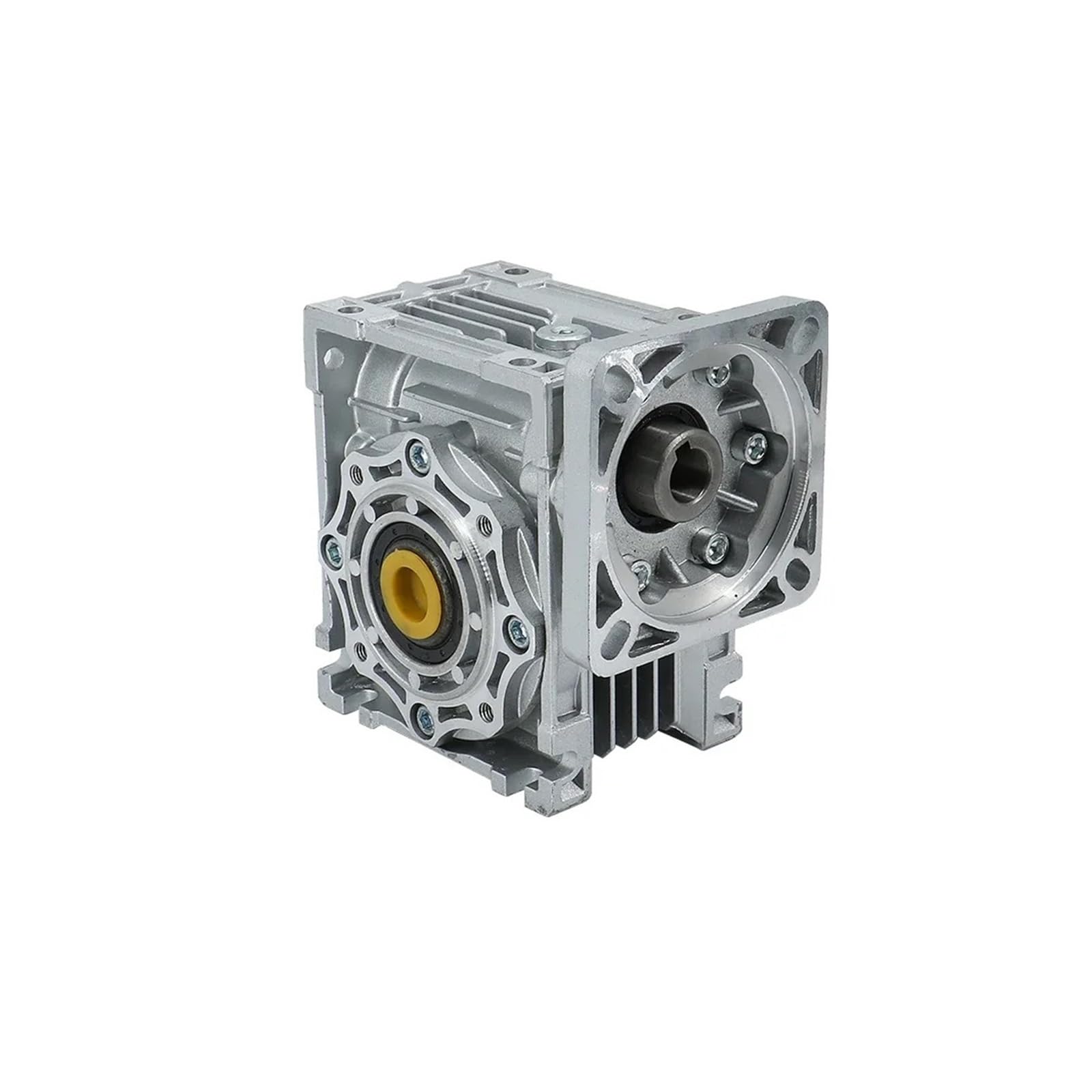 Riduttore a vite RV040 per NEMA23, ingresso 11mm, uscita 18mm | Per cambi 60x60mm e motori a induzione con flangia, rapporti 30:1, 50:1, 60:1, 100:1(50 to 1)