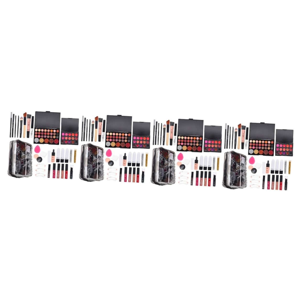 Beaupretty 4 Juegos Set De Maquillaje De Mujer Máscara De Pestañas Profesional Kits De Maquillaje Para Mujeres Base De Maquillaje Kit Cosmético Rubor Alumno Base Líquida Una Pieza Abdominales