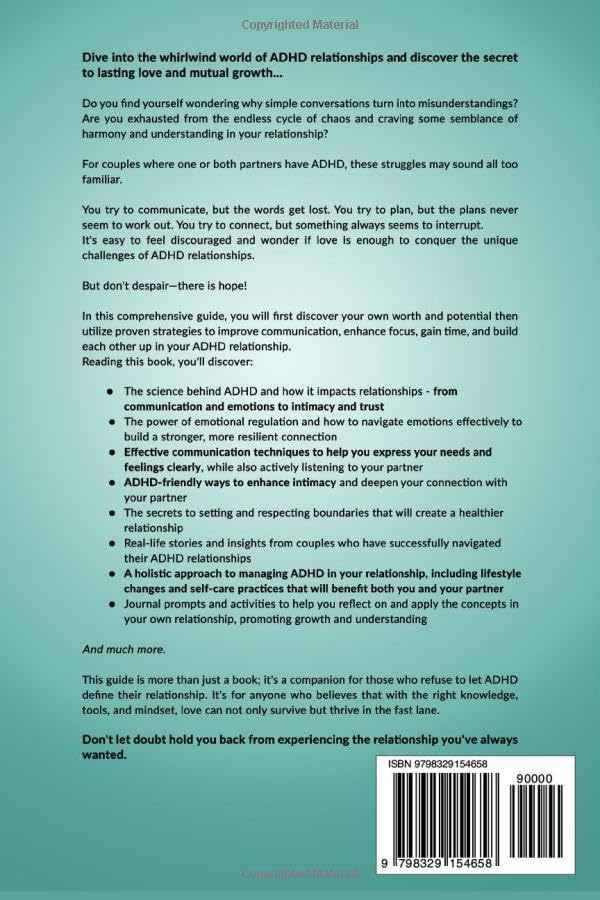 Love in the Fast Lane: Thrive in Your Relationship with ADHD: Effective Strategies to Spark Powerful Communication, Sharpen Focus, Master Time Management, and Magnify Connection - Image 2