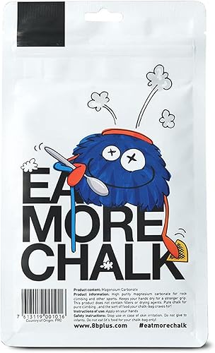 Miniatura 10 de 8BPLUS 8B+2805001 Bouldering Rock Climbing Powder Chalk, 3.5 oz (100 g), 100% Purity, Magnesium Carbonate, Premium Quality, White, Genuine Product